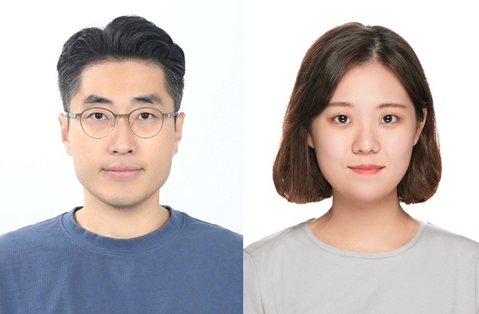 강석주 UNIST 교수(왼쪽)와 주정미 연구원