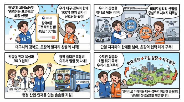 [대구·경북 초광역 이음 모빌리티 취업박람회] 미래 모빌리티 초광역 일자리 만드는 '광역이음 프로젝트'