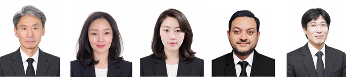 (왼쪽부터) 한성수 교수, 최순모 연구교수, 조선미 연구교수, 안쿠르 수드 교수, 이도현 박사)