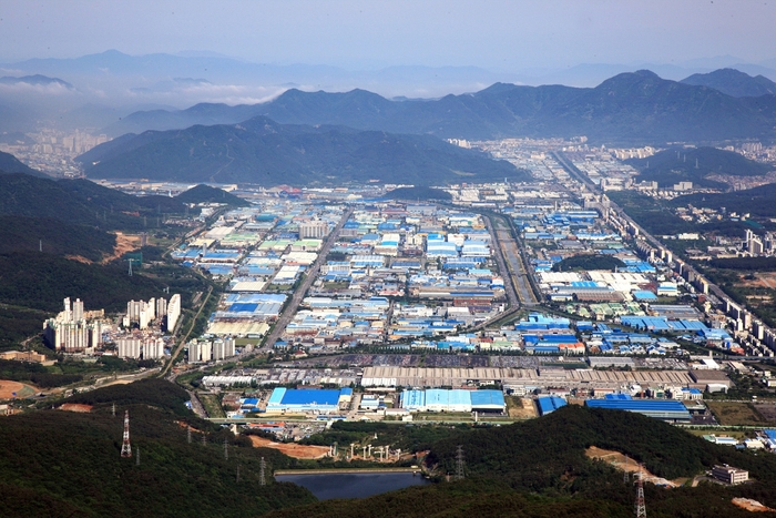 창원국가산업단지 전경.
