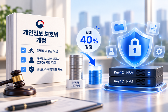 개인정보 보호 선제 투자 시 과징금 최대 40% 감경…HSM 기반 암호키 보호 주목