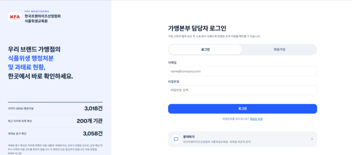 프랜차이즈 업계, 매장 위생 관리 지원 ‘행정처분 모니터링 사이트’ 구축