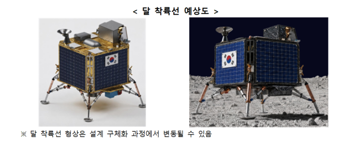 2032년 발사 예정인 달 착륙선 예상도(자료=우주항공청)