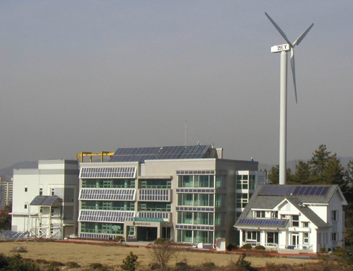 에너지기술연구원이 최근 완공한 제로 에너지 타운 전경.