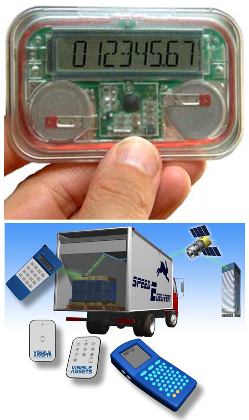 루비기반 무선태그(위), 루비의 운영 개념도