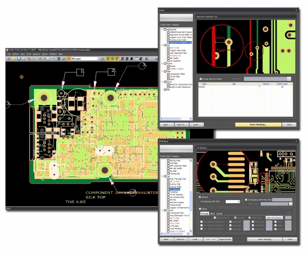  폴리오그가 개발한 설계생산성검증툴(DFM) ‘폴렉스(PollEx) DFM’의 화면.