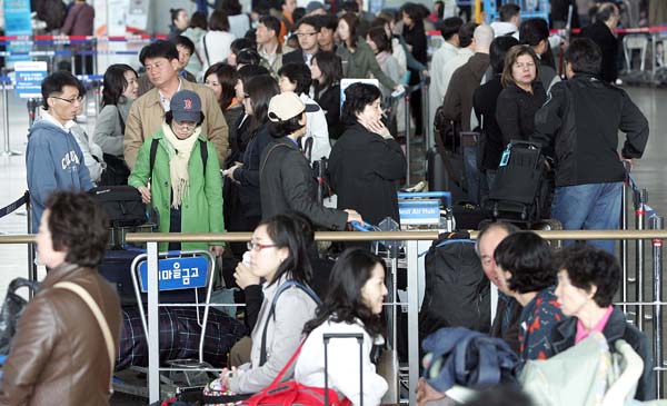 인천공항 출국시스템 장애 발생