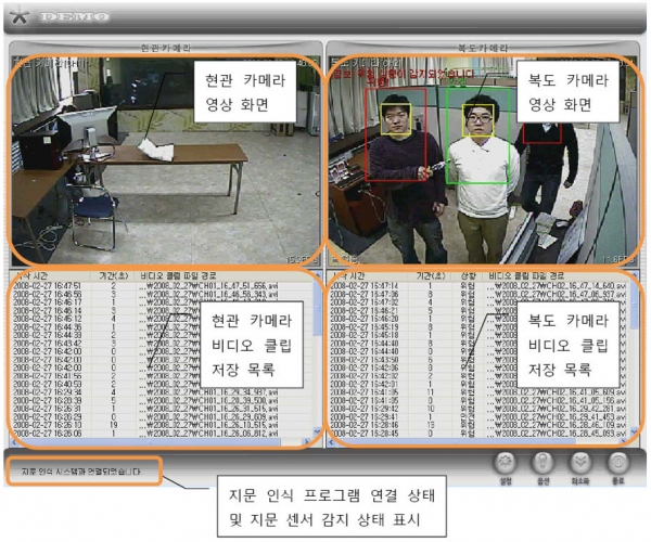  　전자부품연구원 유비쿼터스컴퓨팅 사업단이 내놓은 지문인식시스템.