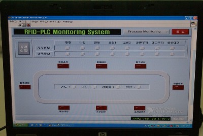아이티엘이 개발한 전자태그 모니터링 시스템.