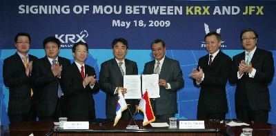 KRX­, 자카르타선물거래소와 MOU