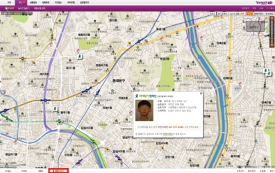 야후코리아, 지도위 미아찾기 서비스 오픈