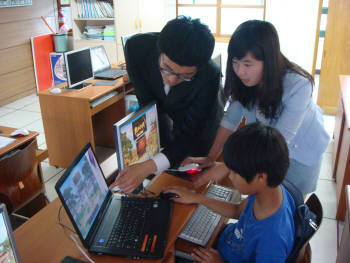 대전 산내초등학교가 대전시와 대전문화산업진흥원으로부터 G러닝 연구학교로 선정돼 시범운영되고 있다.