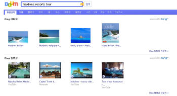 ‘빙’ 이미지·동영상, 다음 검색결과에도 뜬다