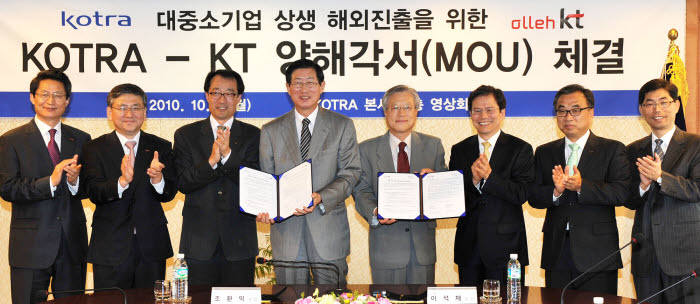 KOTRA-KT, 중소기업 지원 MOU