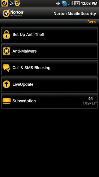노턴 모바일 시큐리티 스크린샷