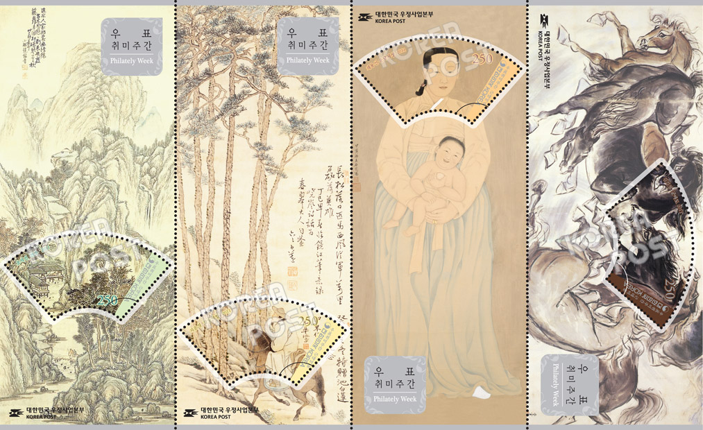 수집마니아 주목! 한국의 근대 명화 4종, 공식 우표로 떴다