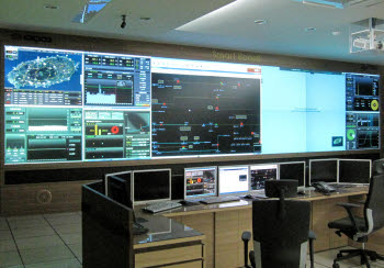 전력거래소가 6월부터 운영하고 있는 제주 스마트그리드 실증단지 통합운영센터(TOC).