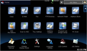 일본 샤프의 사무복합기기에 탑재키로 한 디지탈아리아의 GUI 솔루션 `FXUI` 
