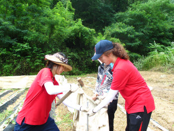 KT 대학생 IT봉사단 “농촌 일손 도우러 왔어요”