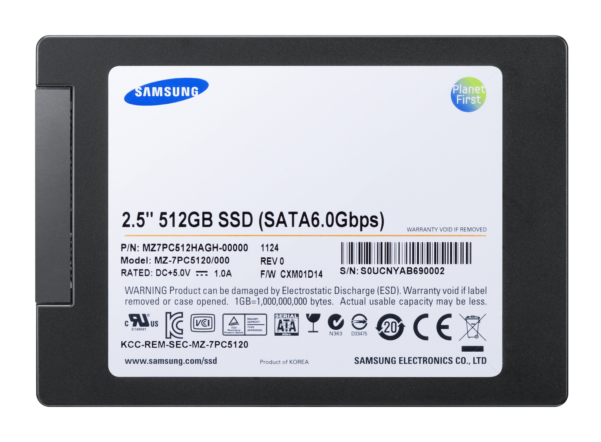 삼성, ‘SATA 3.0’ 512GB급 SSD 공급 확대...20나노급 기반