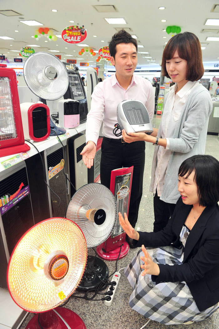 난방기기 잘 나갑니다.