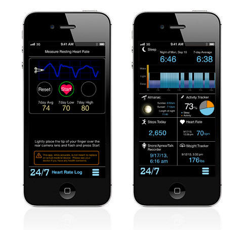 건강 관리를 도와주는 `모션X-24/7` 앱