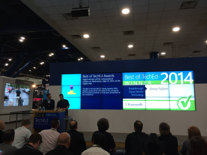 MS가 미국 휴스턴에서 개최한 `BOTE 노스아메리카 2014 어워즈`에서 가온소프트 제품이 기술혁신 부문 최우수제품으로 선정됐다.