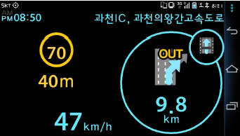 김시가 헤드업디스플레이(HUD) 기능