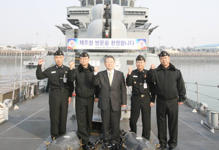 최성준 방통위원장, 평택 해군 2함대 장병 격려