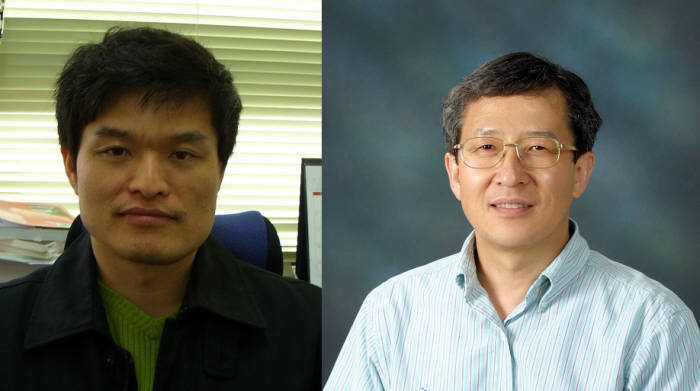 그래핀을 이용해 초단간극 탄도성 조셉슨접합을 구현한 지승훈 교수(왼쪽)와 이후종 교수.