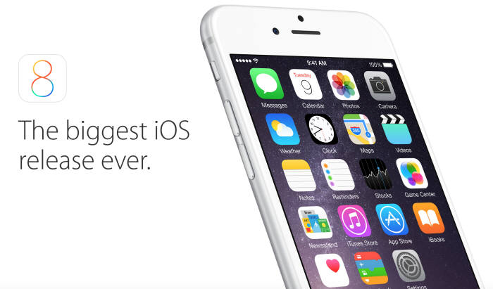 애플의 iOS 8 이미지