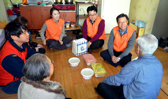 한화첨단소재, `설맞이 임직원 봉사활동` 진행