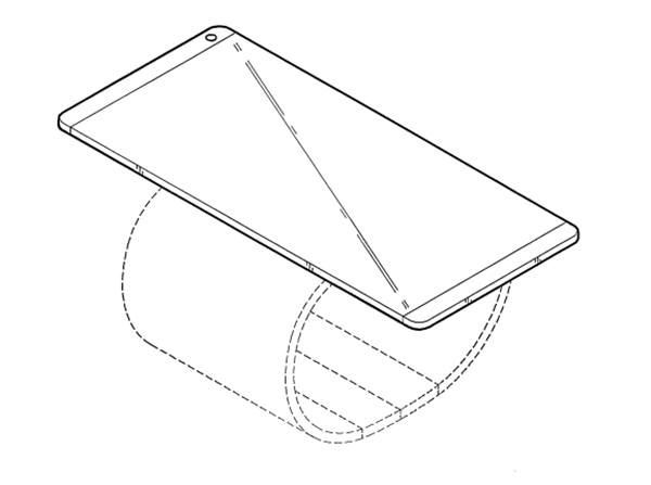 LG, 팔찌처럼 구부러지는 스마트폰…美특허