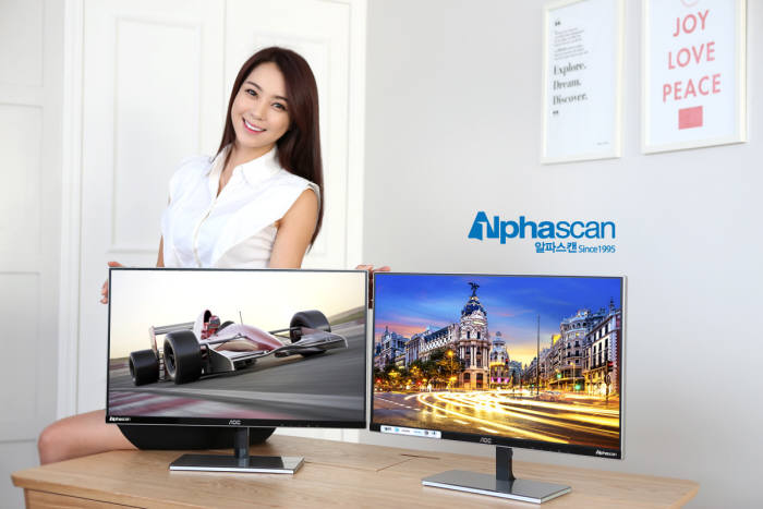 알파스캔은 최신 네오블레이드 AH-IPS 패널을 사용한 24인치 모니터 `알파스캔 AOC 2477 IPS MHL+DP`를 출시했다고 24일 밝혔다. 2014.09.25 / <알파스캔 디스플레이 제공>