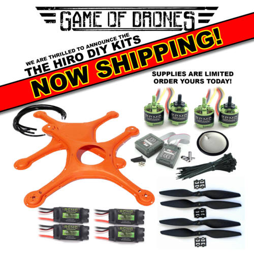 드론 스타트업 게임오브드론즈(Game of Drones)가 최근 게임용 드론 ‘히로 액션 스포츠 드론(Hifo Action Sports Drone, 사진)’을 선보였다. 사진은 히로액션스포츠드론의 다이(DIY) 키트. <사진=게임오브드론즈>