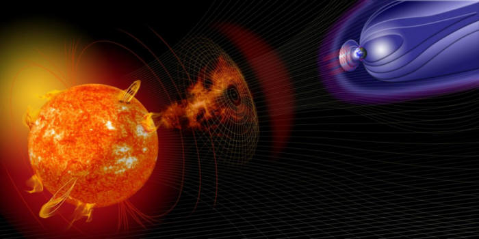 지난해 7월 태양 표면이 이례적으로 크게 폭발해 태양 폭풍(CME)을 발생시켰다. <자료=NASA>