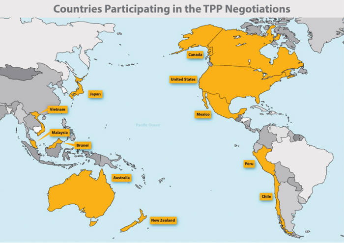 TPP 협상에 참여하는 12개국