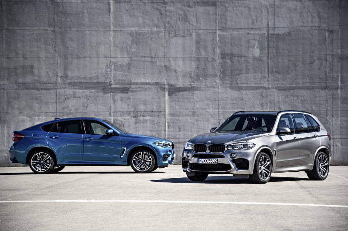BMW 뉴 X6 M(왼쪽)와 뉴 X5 M
