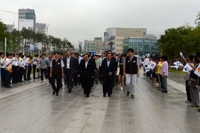 한전기술 임직원, 김천시민 박수받으며 신사옥 입주