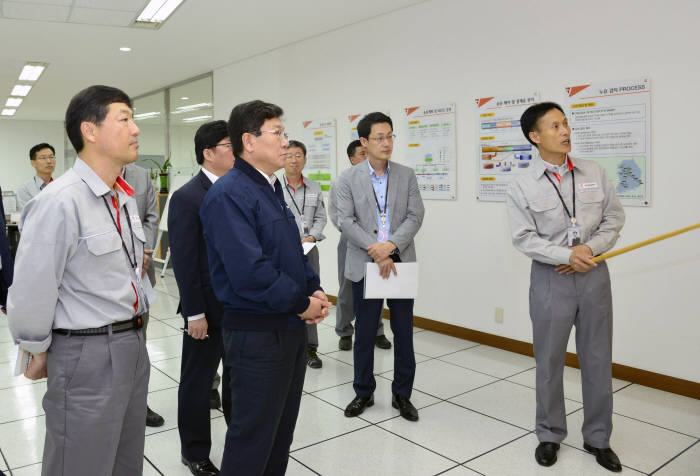 윤상직 장관, 추석 연휴 송유관시설 현장 방문