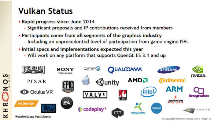벌칸 생태계에 많은 기업이 참여하고 있다.