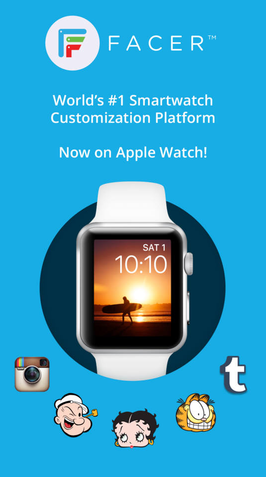 페이서, 애플워치용 시계화면 출시