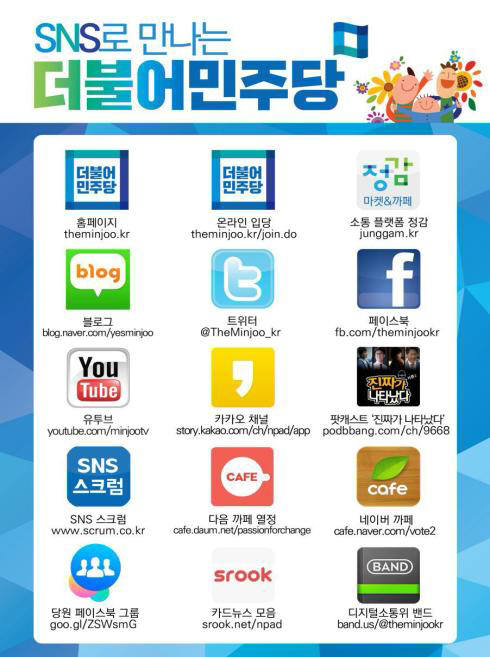 더불어민주당 활용 SNS