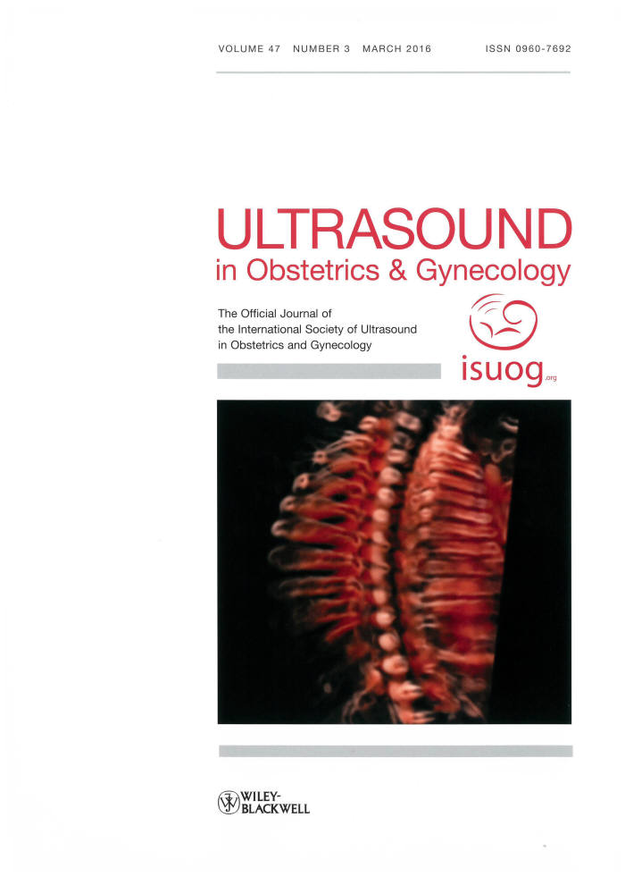 세계산부인과초음파학회 공식 학술저널 3월호 표지
