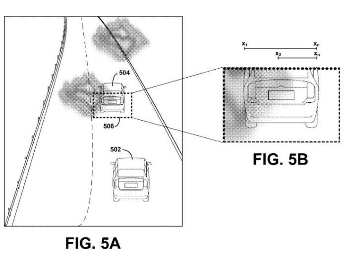 지난해 3월 등록된 `안개 감지 시스템` 특허(US 8,937,705)는 카메라에 비친 화면(FIG. 5B) 중 회색 안개 비율을 계산해 기후 상황을 판단한다. / 자료: 미국 특허상표청(USPTO)