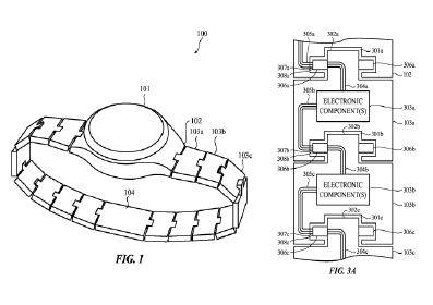 애플이 지난해 출원한 모듈형 시계줄 특허/사진=KT경제경영연구소 보고서
