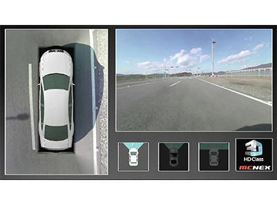 엠씨넥스 3차원(D) 어라운드뷰모니터(AVM) 화면