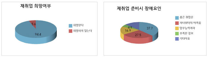 (단위:%) 자료:취업포털 잡코리아, 여성재취업 설문조사(주부 320명 대상, 2015.11)