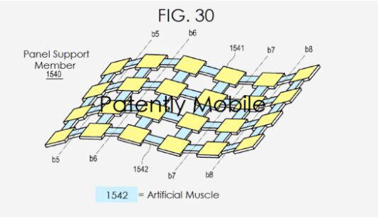 삼성전자가 美특허청에 출원한 `로봇 근육` 개념을 적용한 `접는 폰` 관련 특허/사진=페이턴틀리 애플