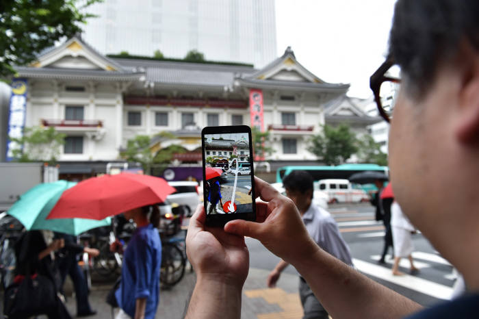 포켓몬 고 중주국인 일본에서도 22일 이 서비스가 시작됐다.